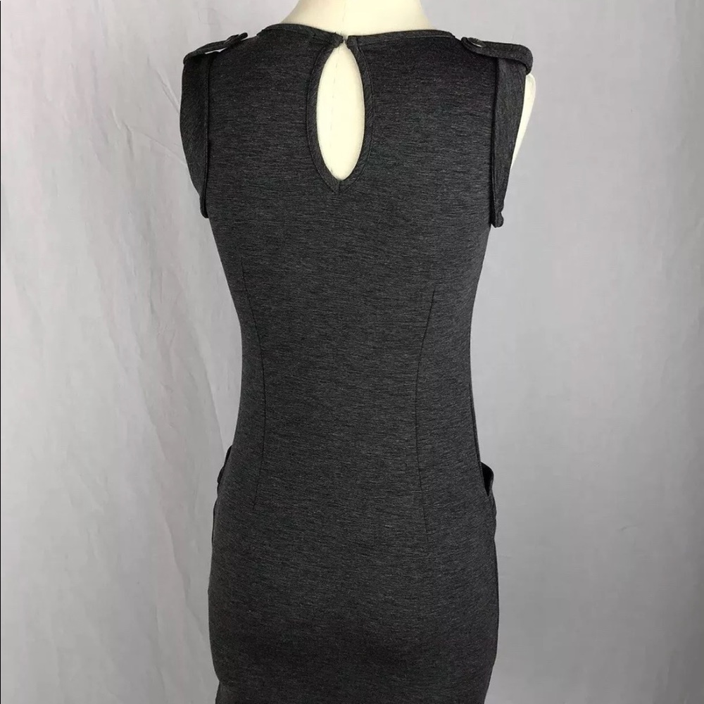 SOLD✨Military Bodycon Dress ✨ Keyhole Back - Picture 6 of 8